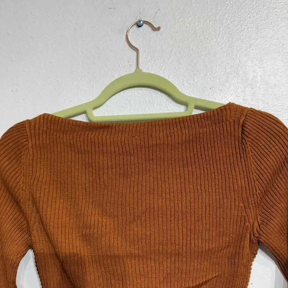 Free People Glazed Ginger Floyd Wrap Top Sz XS NWT
